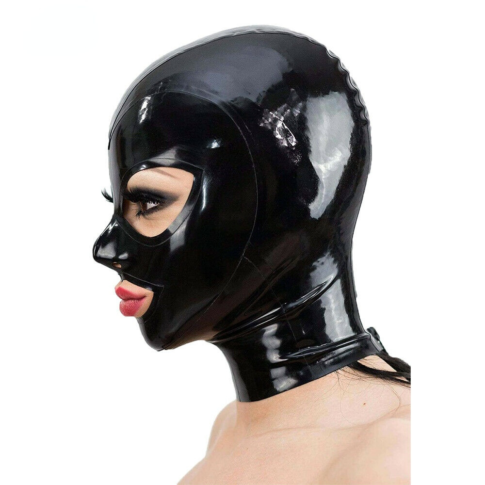Latex SM Mask With Back Zipper -WeLovePlugs