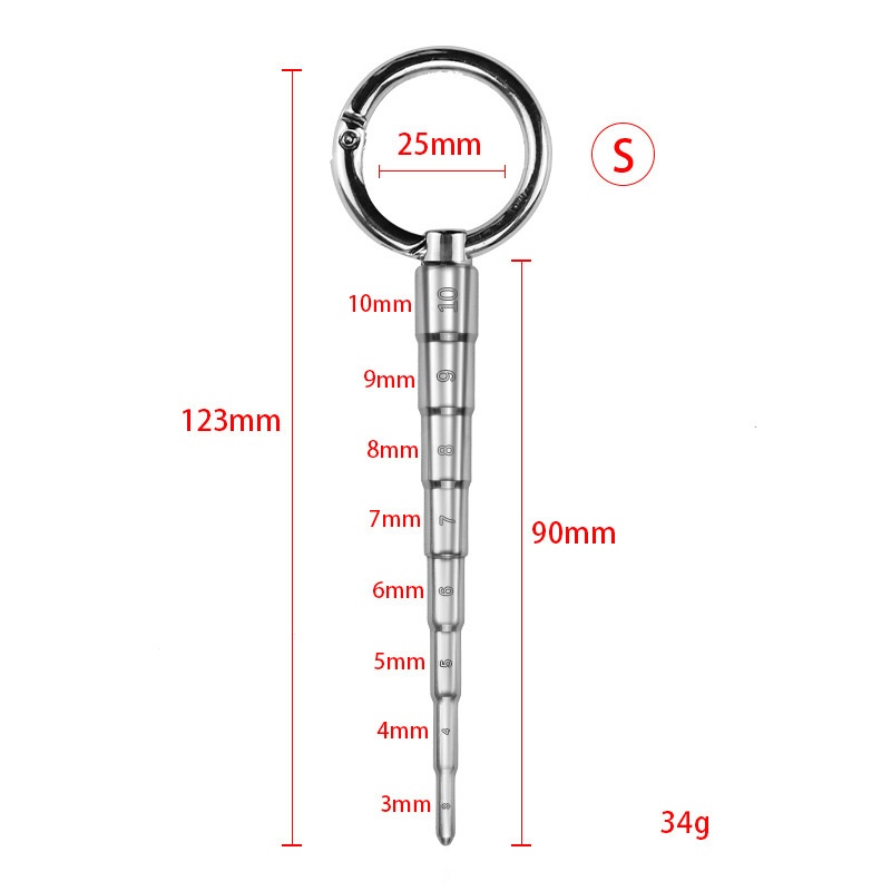 Stainless Steel Scale Urethral Sound -WeLovePlugs
