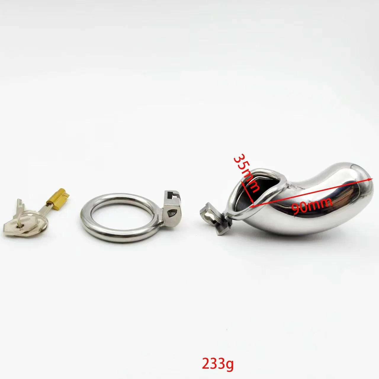Stainless Steel Long Cylindrical Chastity Cage-WeLovePlugs