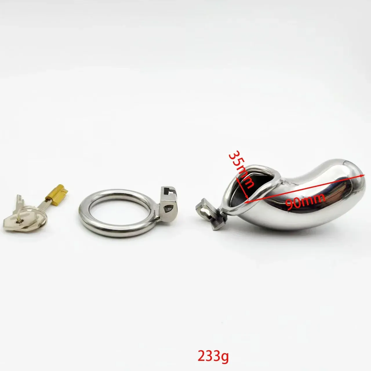 Stainless Steel Long Cylindrical Chastity Cage-WeLovePlugs