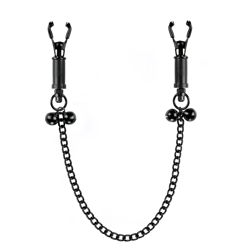 Silicone-tipped Nipple Clamps With Bells - Black - image 4