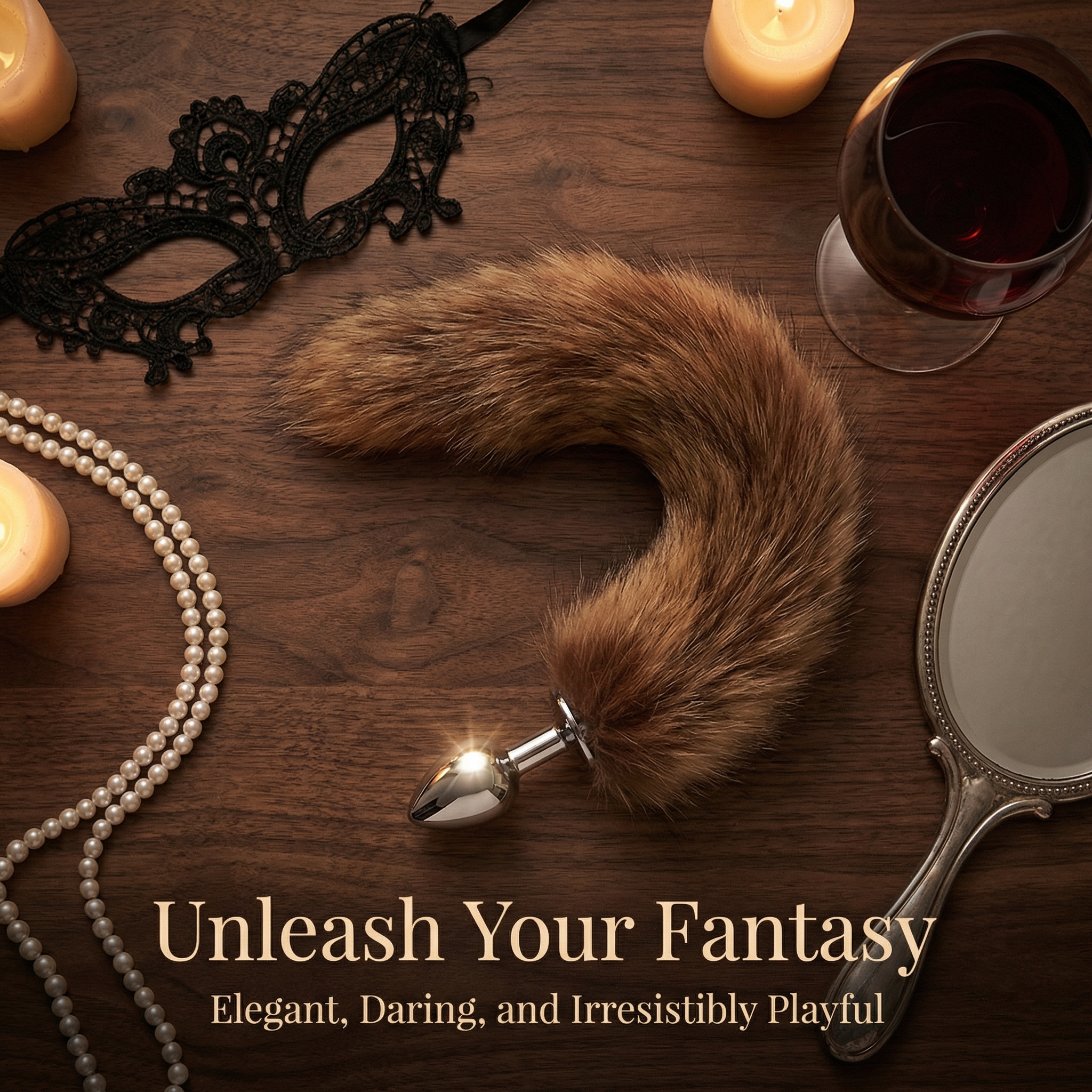 Brown Fox Tail Butt Plug • 18.1 Inch Tail - image 8