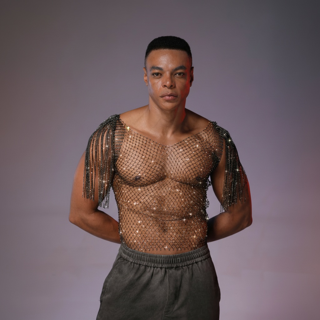 Starluxe Mesh Sparkle Top – Style B - image 4