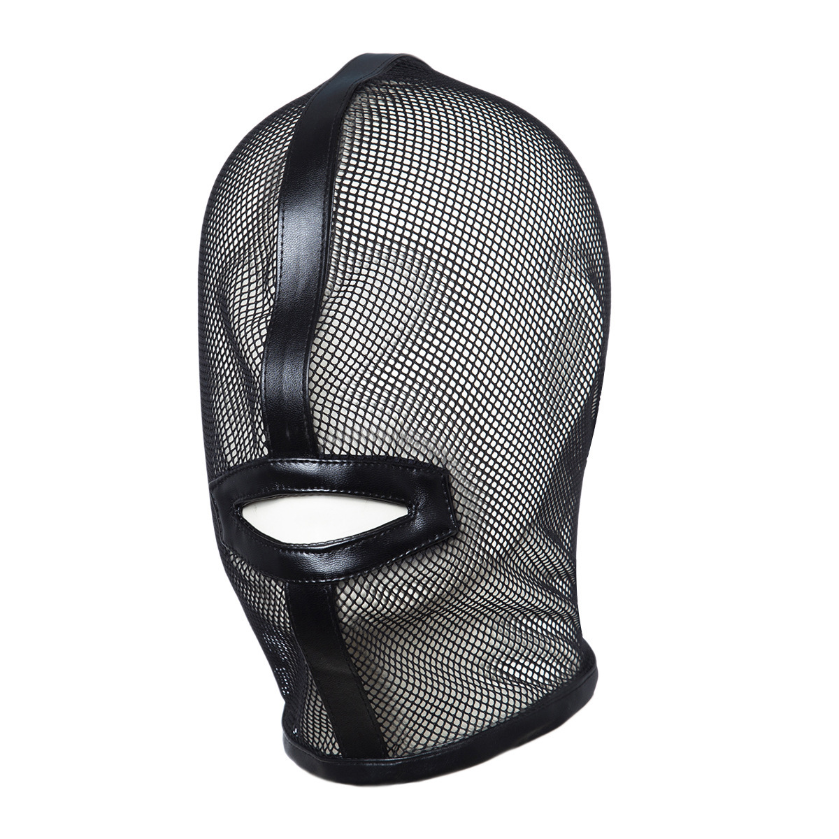 BDSM Mesh Full Face Mask With Mouth Hole And Eye Hole-WeLovePlugs