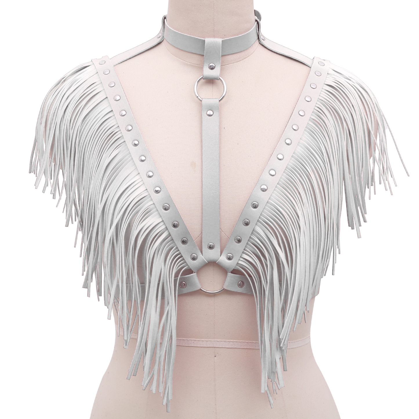 FlexLuxe Adjustable Lingerie Harness Tassel Cape-WeLovePlugs