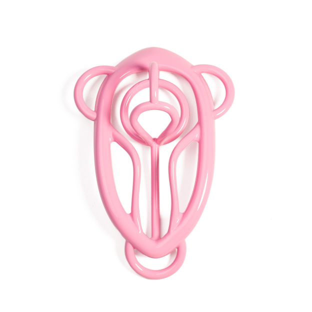Blush Aura Resin Chastity Clamp - Pink - image 4