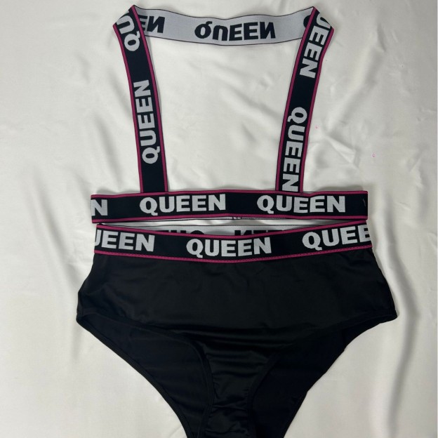 Queen Bee Booty Short and Strappy Top Set - image 1