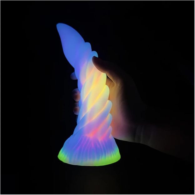 7.48'' Anal Glow In The Dark Dildo with Suction Cup - image 1