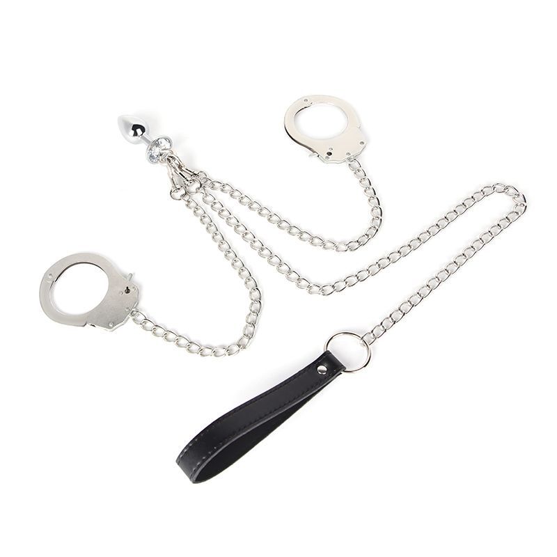 BDSM Handcuffs with Butt Plug -WeLovePlugs