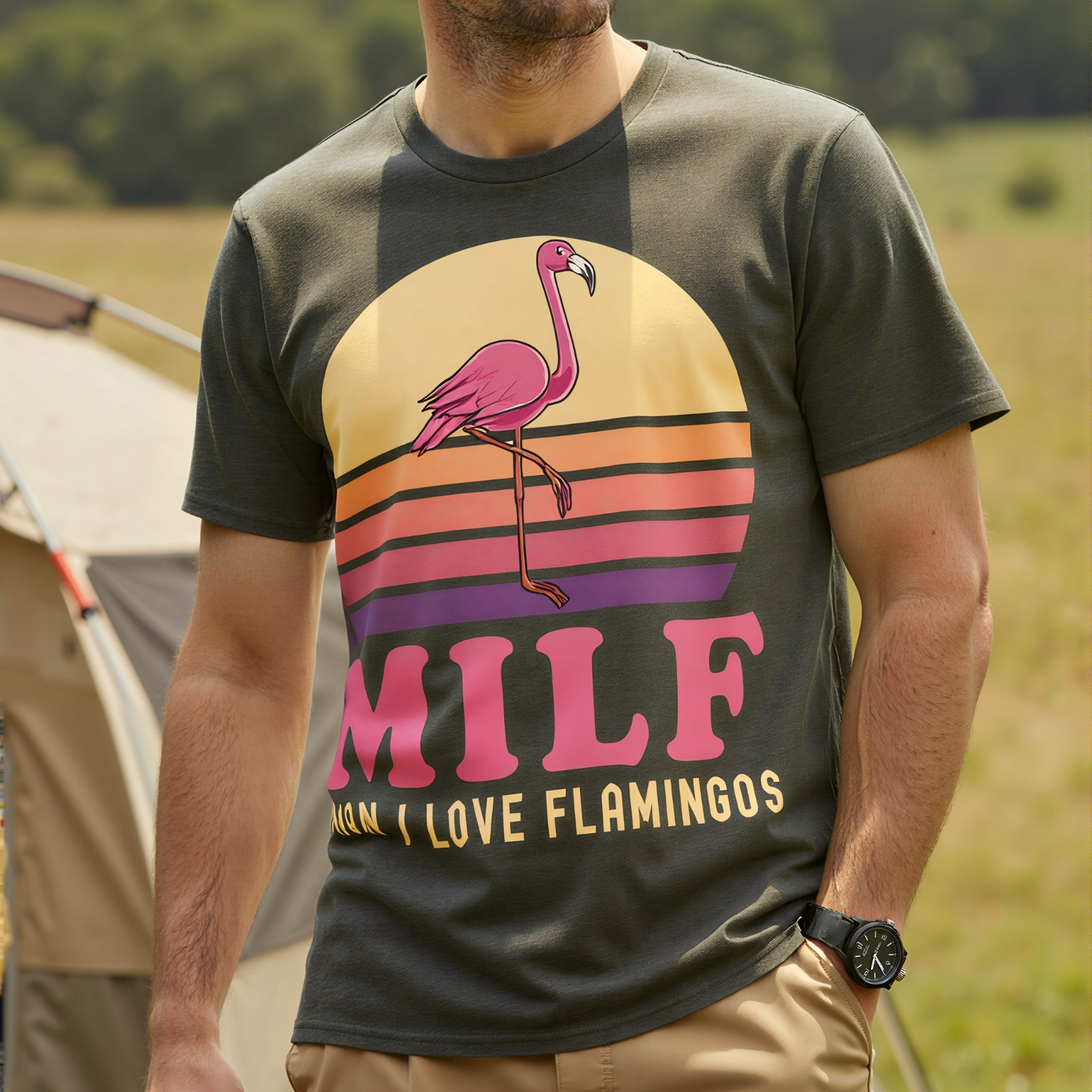 MILF Pink Joke Party T-Shirt - image 2