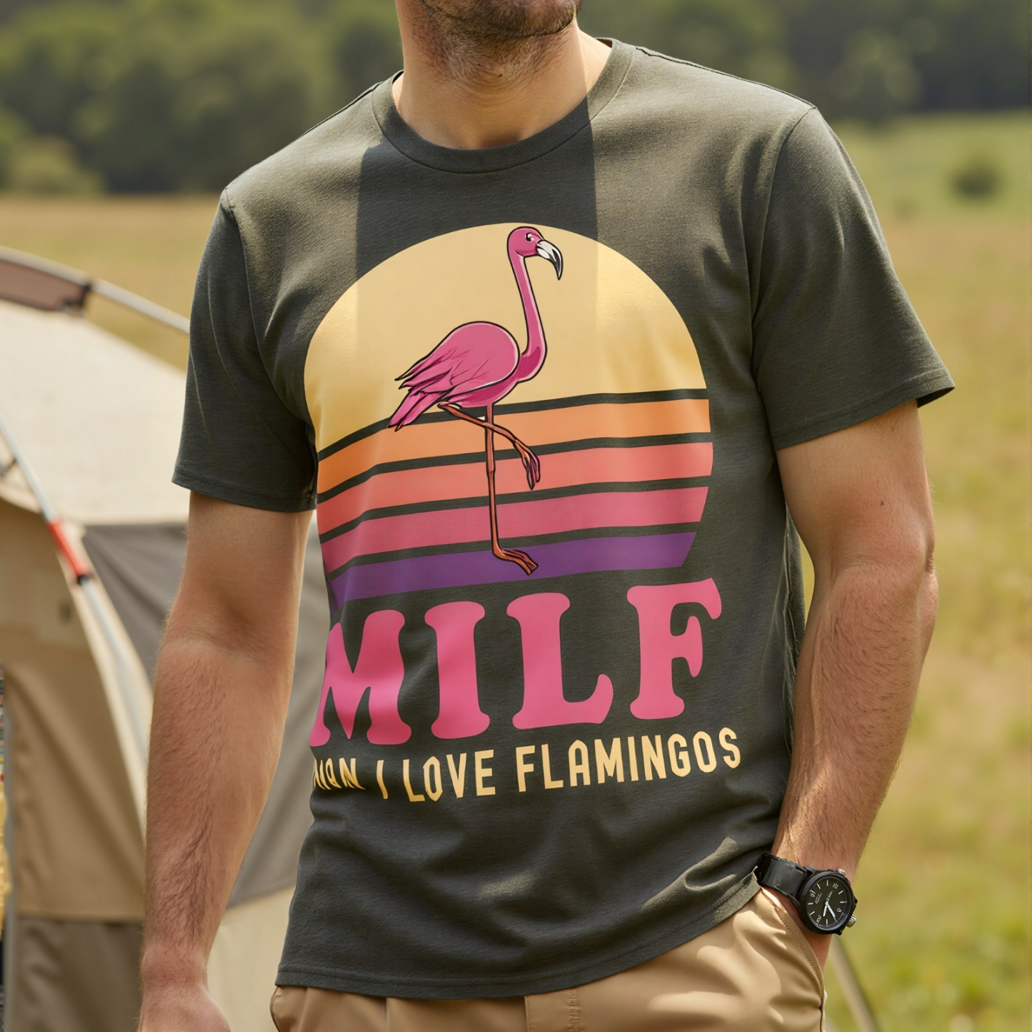 MILF Pink Joke Party T-Shirt - image 2