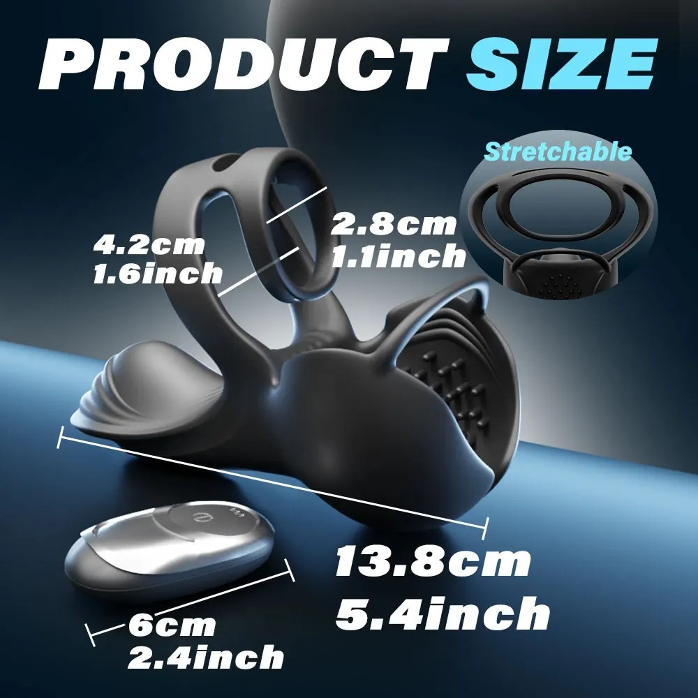 360° Testicle Full Coverage Stimulator Penis Trainer Cock Ring - image 7