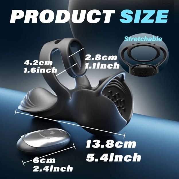 360° Testicle Full Coverage Stimulator Penis Trainer Cock Ring - image 7