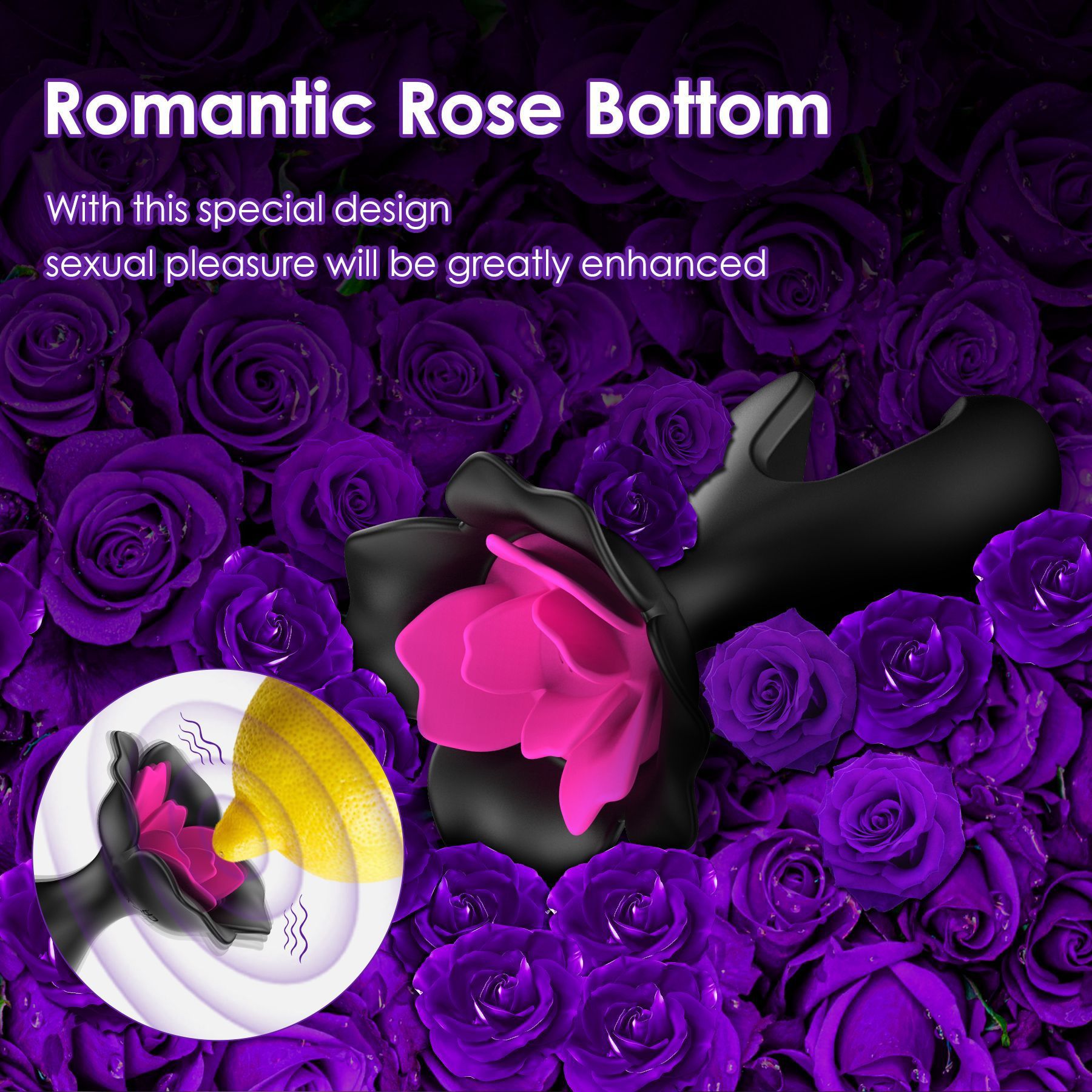 10 Modes Vibration Rose Butt Plug With Remote Control -WeLovePlugs