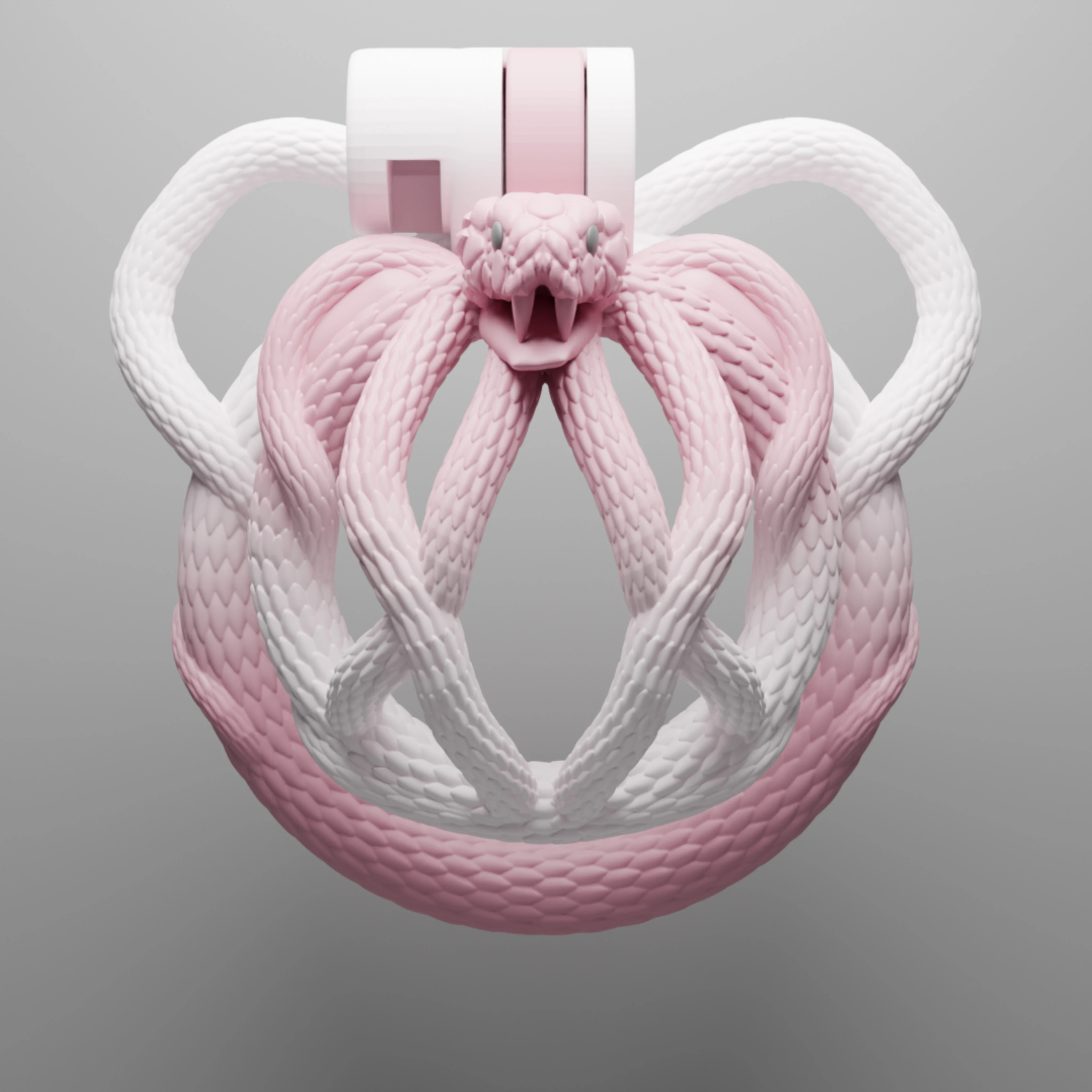 Pink Serpent Chastity Cage - image 2