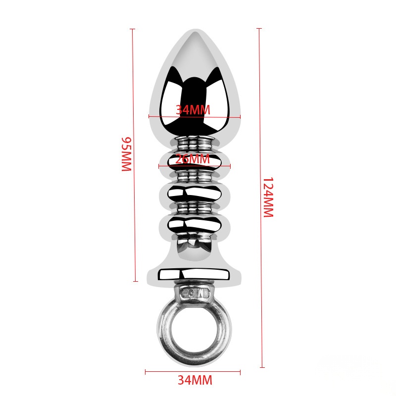 Multi-Segment Aluminum Alloy Butt Plug - M - image 11