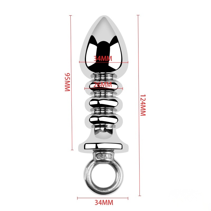 Multi-Segment Aluminum Alloy Butt Plug - M - image 11