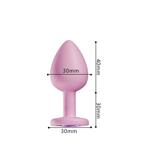 Crystal Diamond Anal Butt Plugs 3 Set 