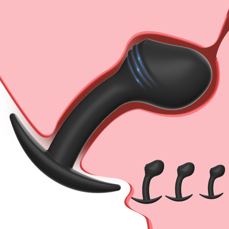 Prostate Massager – Medical Silicone Butt Plug P-Spot Stimulator in 3 Sizes