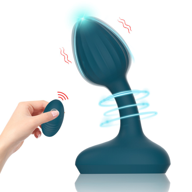SilkyTouch Remote Control Vibrating Anal Butt Plug-WeLovePlugs