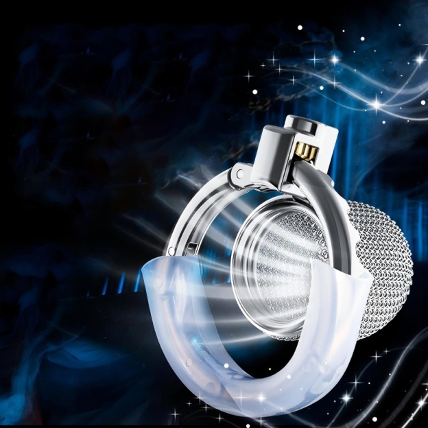 3.54'' Chainmail Mesh Chastity Cage-WeLovePlugs