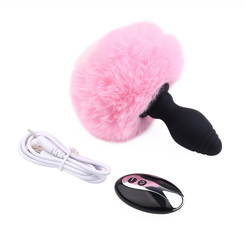 Rabbit Tail Butt Plug Remote Control -WeLovePlugs