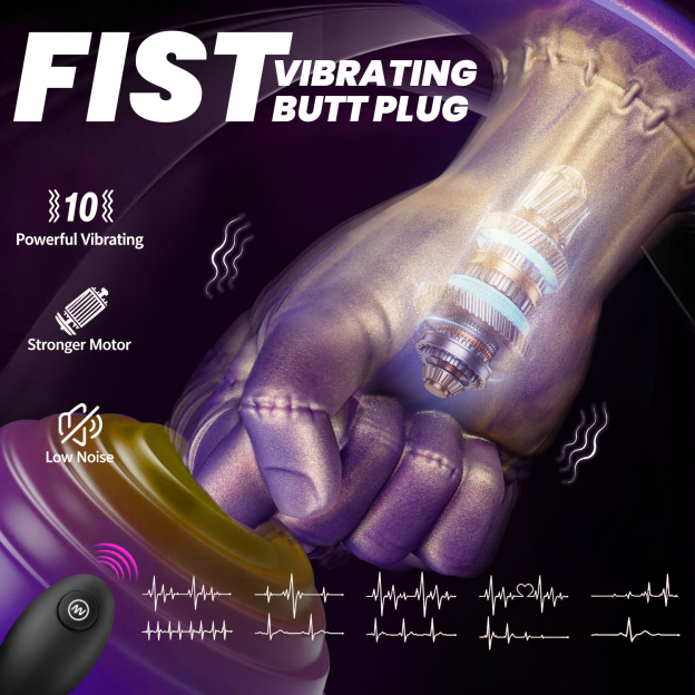 Vibrating Fist Butt Plug - image 1