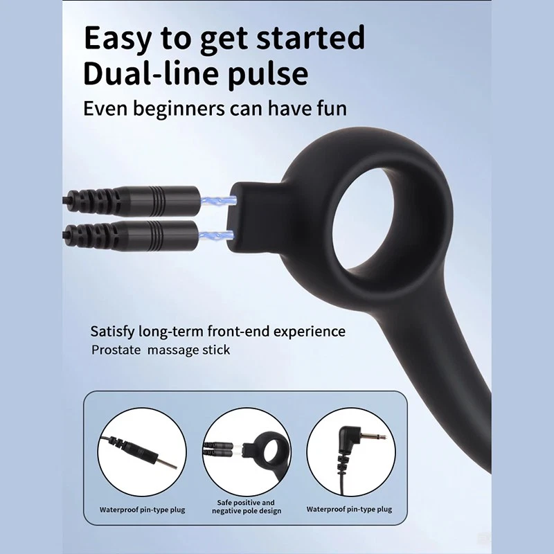 Electric Shock Prostate Massager With Hollow Ring - image 8