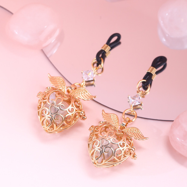 Heart-shaped Bell Nipple Clamp - Non-Glow - image 4