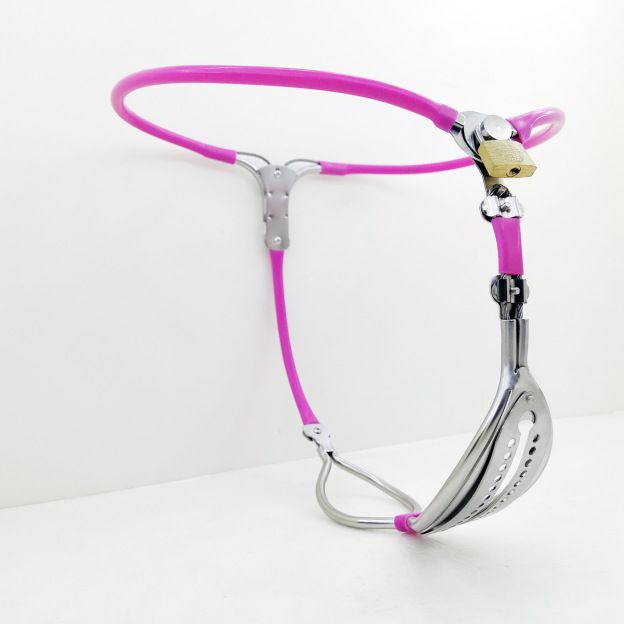 Stainless Steel Adjustable Chastity Belt for Women-WeLovePlugs