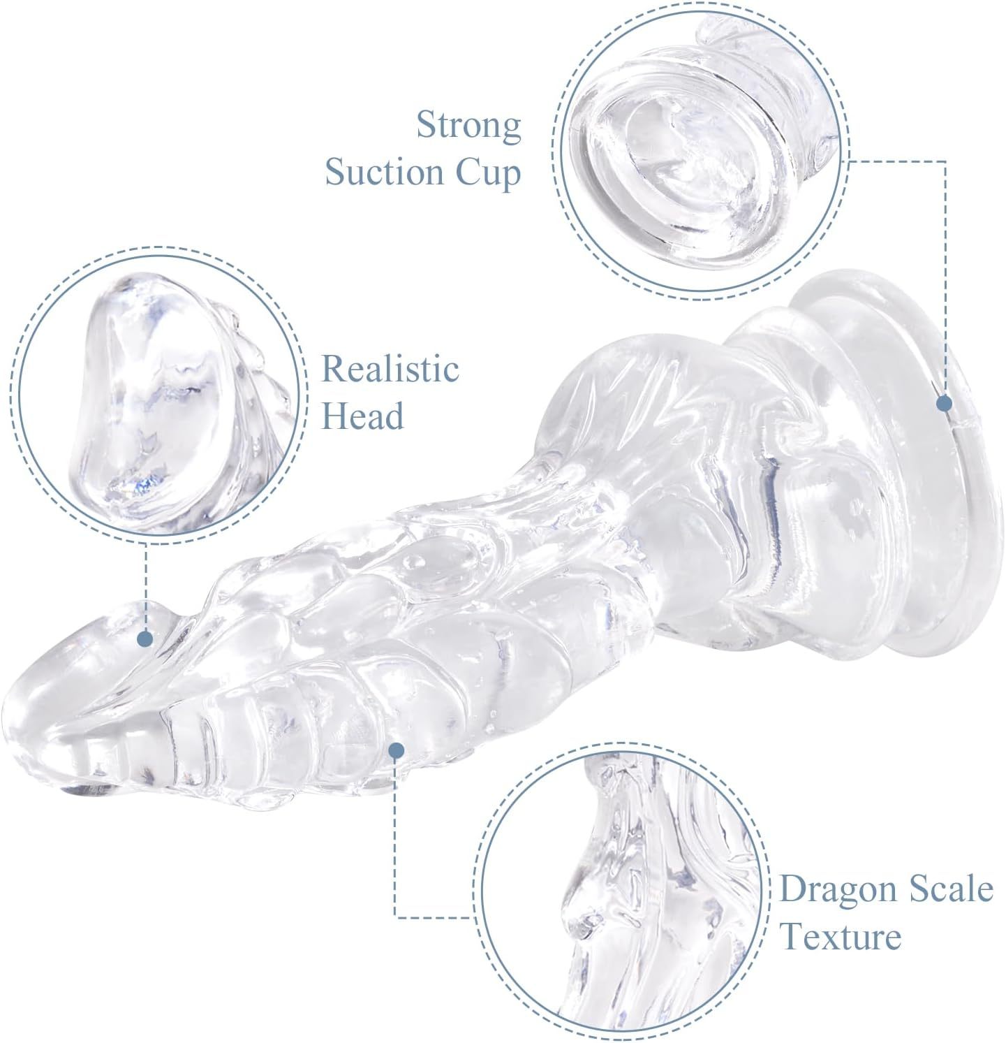 Draco's Grasp Anal Plug Clear Dragn Butt Plug