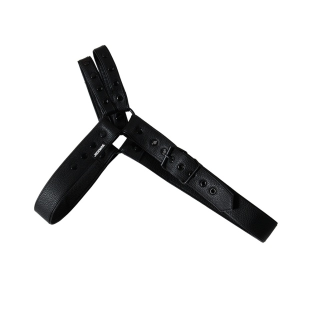 Adjustable Jockmail Men's Harness - Black - One Size - image 8