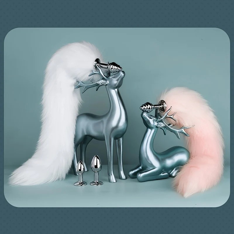 Sexy Fox Tail with 3 Butt Plugs -WeLovePlugs