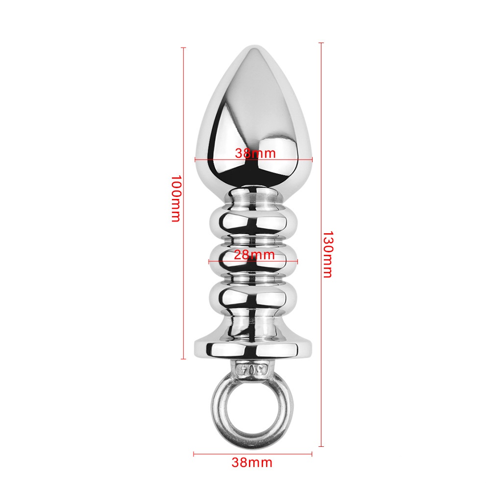 Multi-Segment Aluminum Alloy Butt Plug - L - image 1
