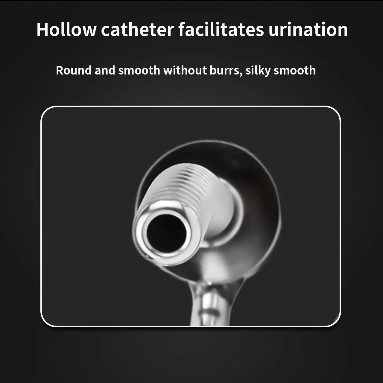 Stainless Steel Anti-escape Inverted Chastity Cage with Urethral Tube-WeLovePlugs