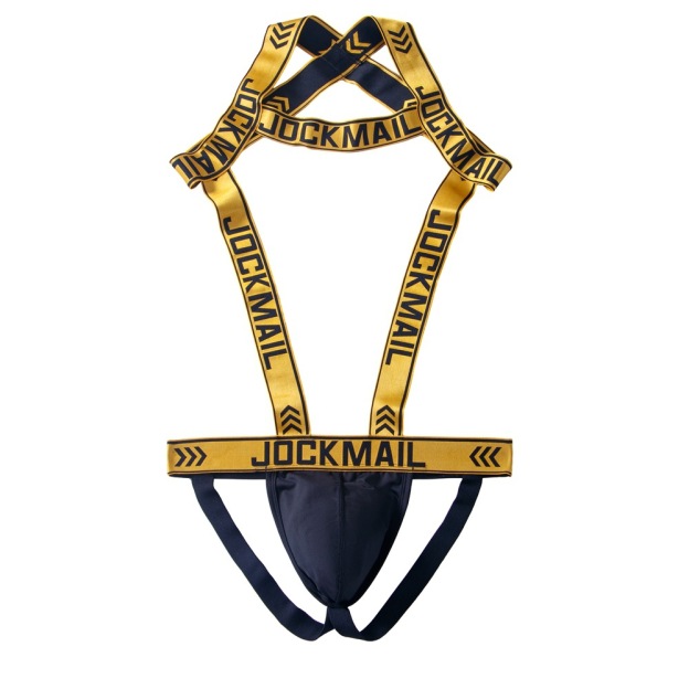 Jockmail Mens Harness With Jockstrap Bodysuit - Yellow - XL - image 21