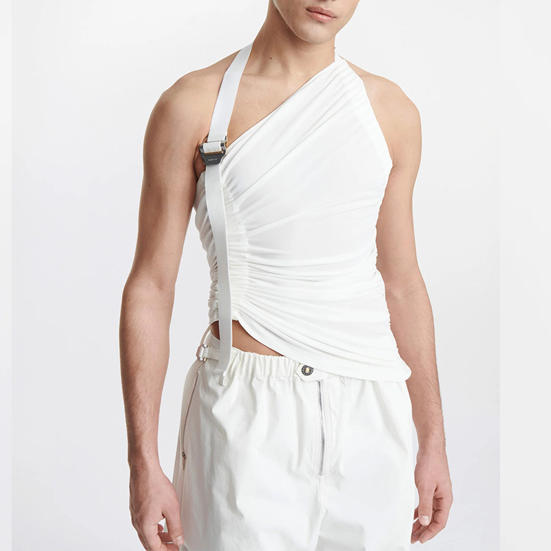 Men's Knit Halter Tank Top - image 7