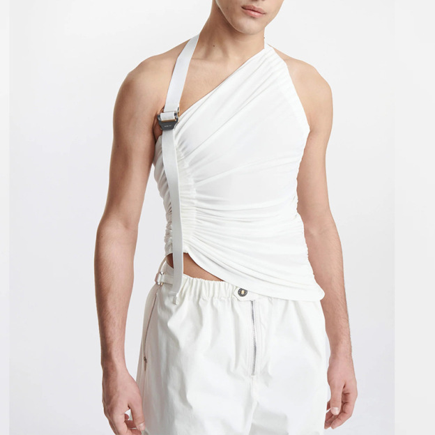 Men's Knit Halter Tank Top - image 7