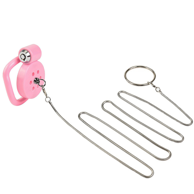 Chastity Cage with Traction Rope – BDSM Bondage Restraint Sex Toy