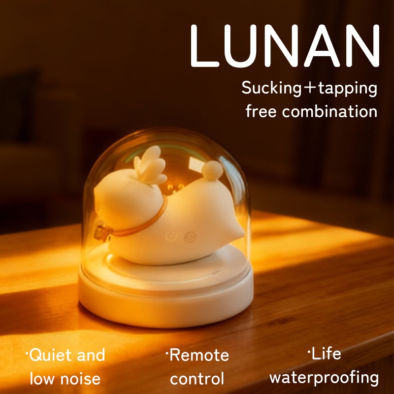 Elk Glow Dual-Stim Night Light Suction & Vibration Massager with UV Sanitize Mode - image 1