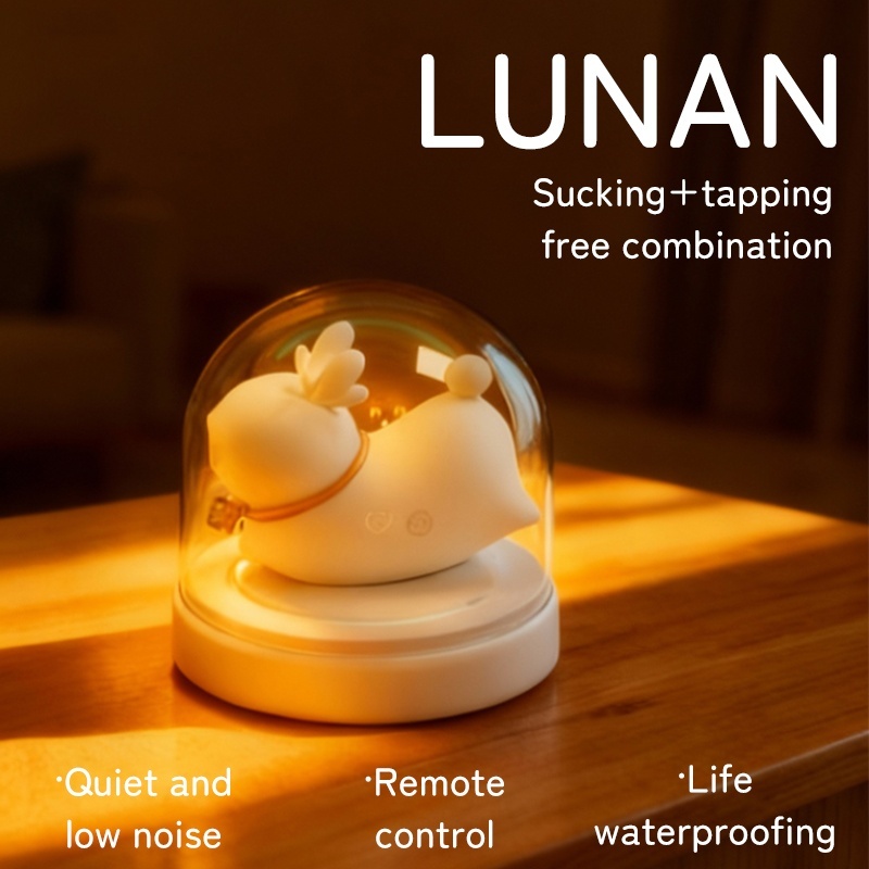 Elk Glow Dual-Stim Night Light Suction & Vibration Massager with UV Sanitize Mode - image 1