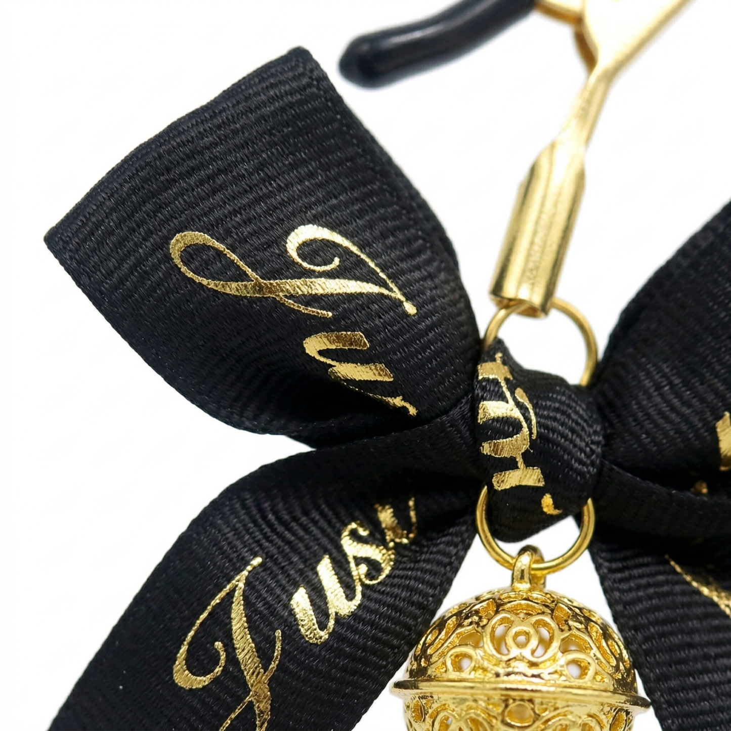 Metal Alligator Clamp Set with Bells & Bow Accents - image 3