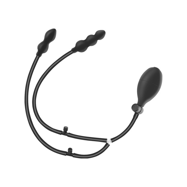 Double-Head Inflatable Plug - Black - image 11