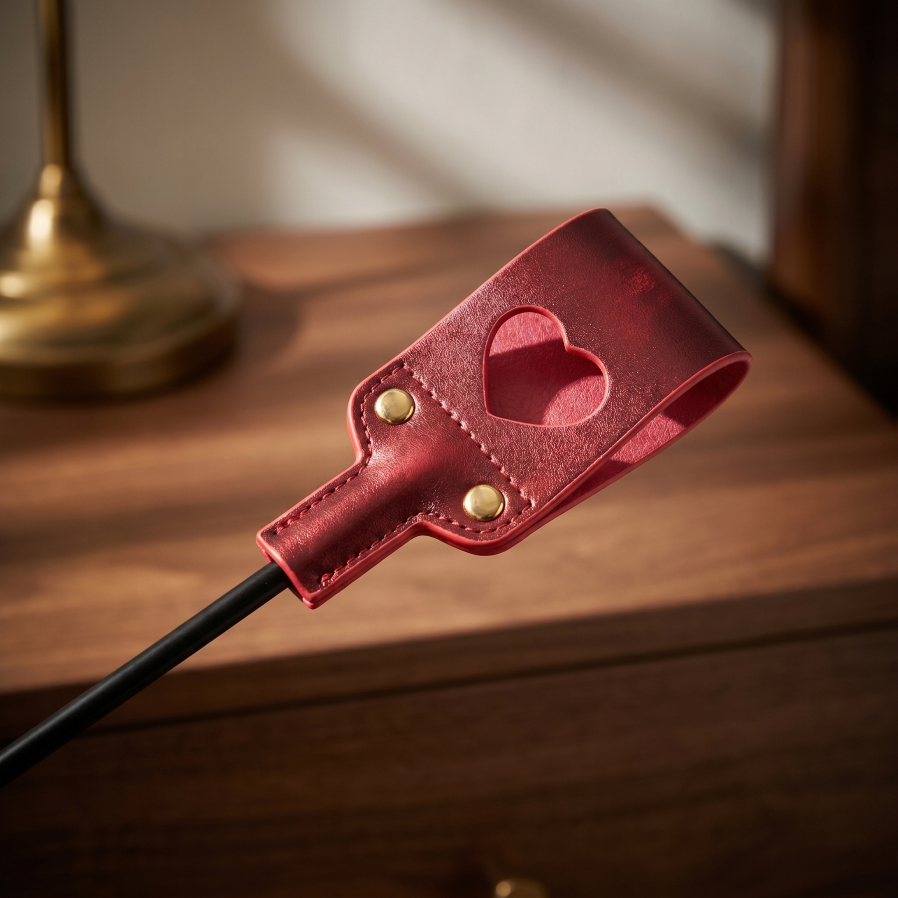 Heart Cutout Leather Whip - image 6
