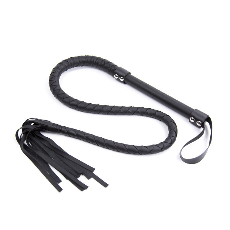 Horse Whip Braided PU Leather Whip Riding Crop and Whips-WeLovePlugs