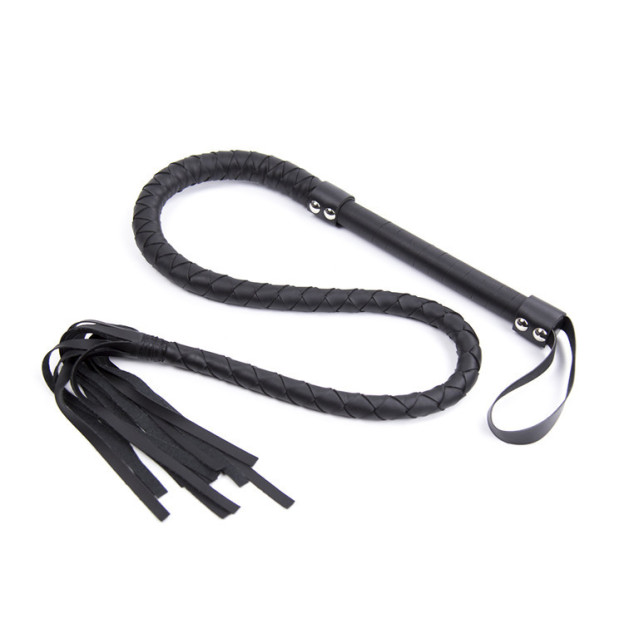 Horse Whip Braided PU Leather Whip Riding Crop and Whips-WeLovePlugs