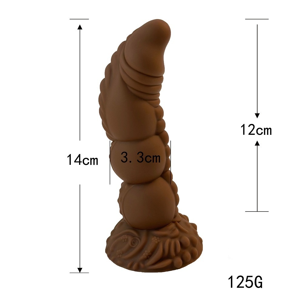 Brown Tentacle Fantasy Anal Plug Dildo