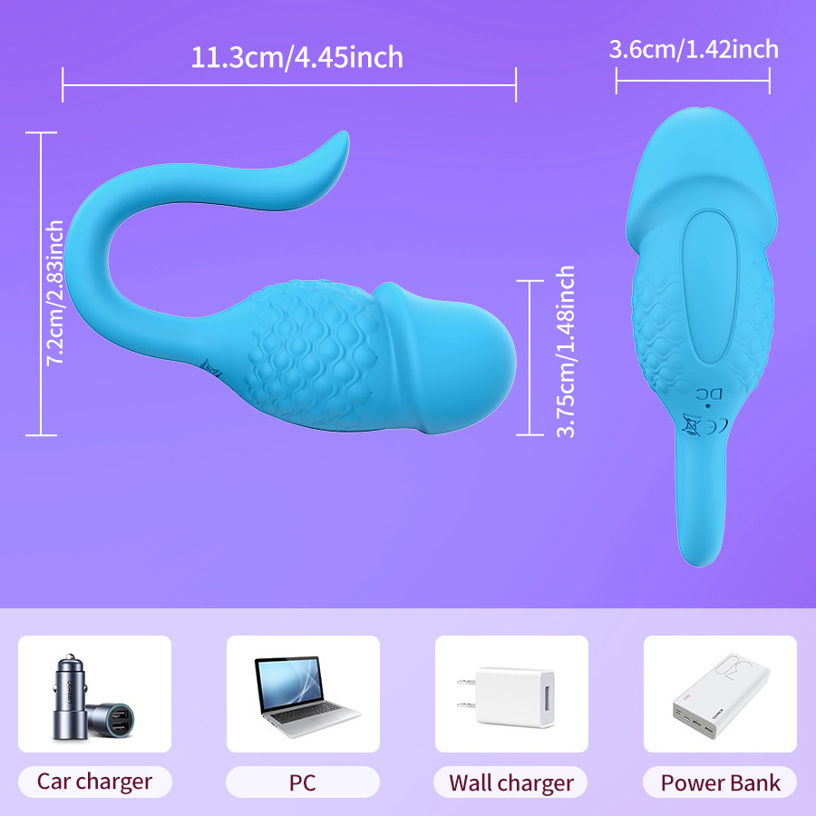 4.45'' Vibrator App Remote Control Wearable Rose Sex Toy For Couples - image 5