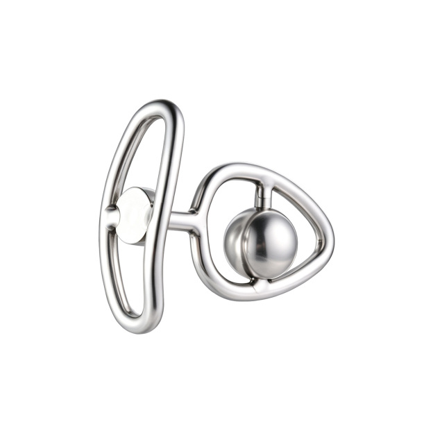 Hollow Metal Butt Plug with Intimate Center Bead - image 3