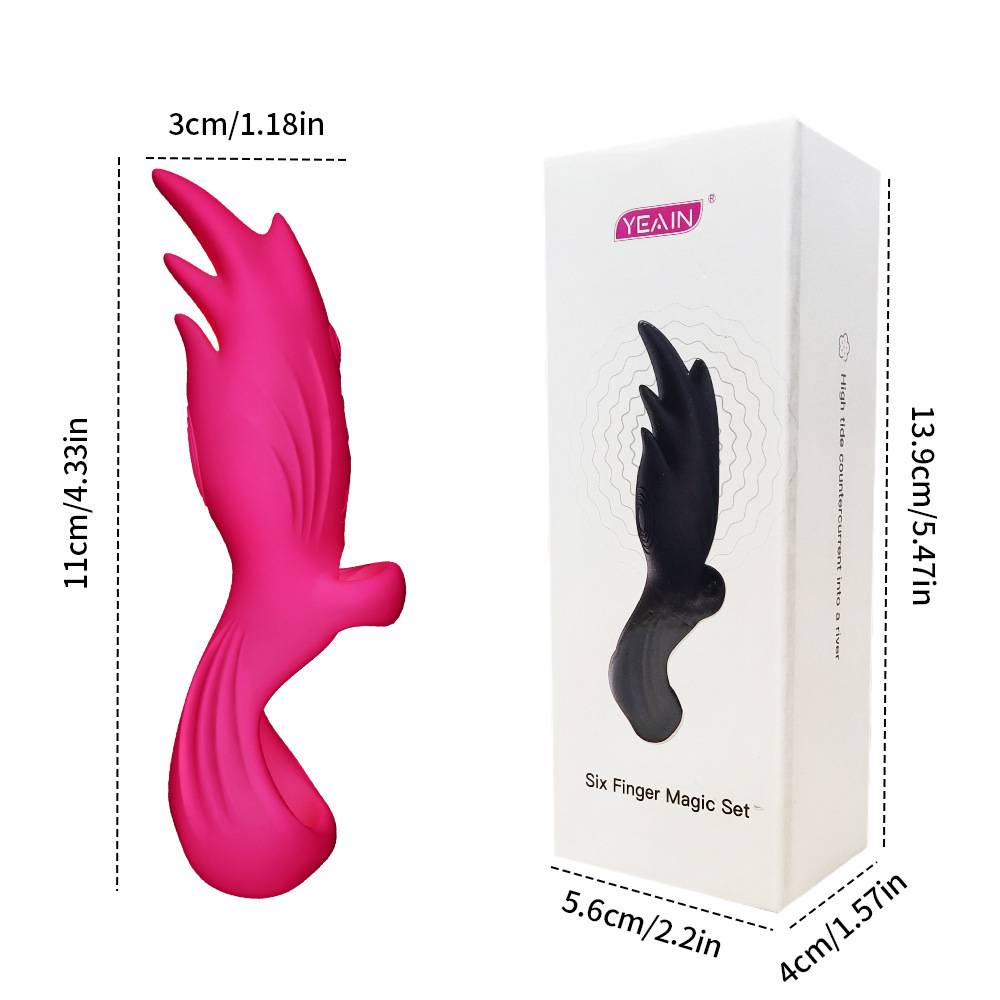 Six Finger Magic Set Vibrator Clitoris G-Spot Stimulator